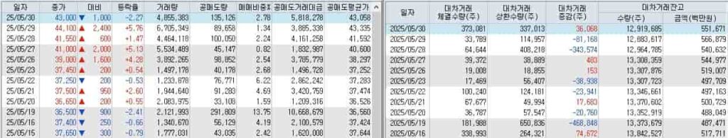 카카오-공매도-현황-카카오-대차거래-잔고