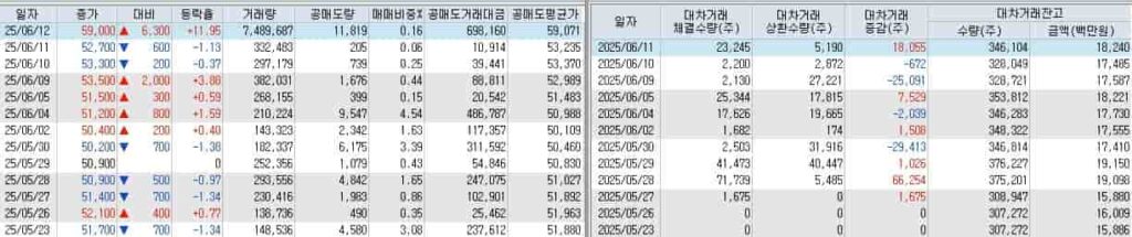 LG씨엔에스-공매도-LG씨엔에스-대차거래-잔고