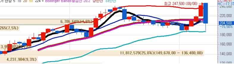 달바글로벌 주가 2025 일봉차트 거래량